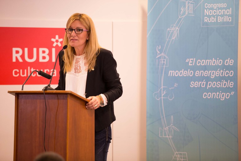 Ana María Martínez ha sido la encargada de cerrar el 2º Congreso Rubí Brilla (foto: Localpres)