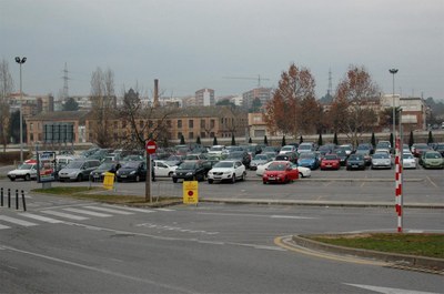 El aparcamiento del Escardívol.