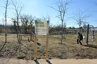 El nuevo parque de salud está ubicado cerca del torrente de los Alous, una zona donde la ciudadanía va a realizar deporte (foto: Localpres)