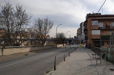 Uno de los primeros puntos donde se actuará es en el paseo de la Riera (foto: Ayuntamiento de Rubí).