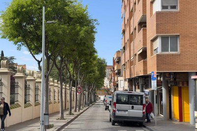 En la c. Lluís Ribas se han incrementado los puntos de luz (foto: Ayuntamiento de Rubí - Localpres)