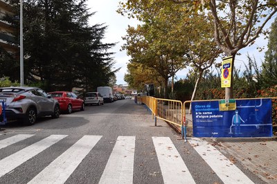 En este tramo de la calle Roser se renovará la red de agua potable (foto: Ayuntamiento de Rubí).