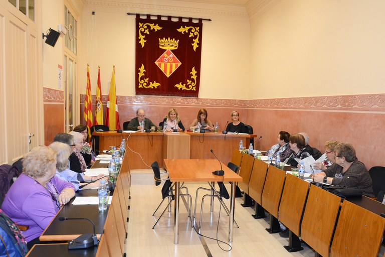 La alcaldesa y la concejala del Área de Servicios Sociales han presidido el Plenario del Consejo Consultivo de las Personas Mayores (foto: Localpres)
