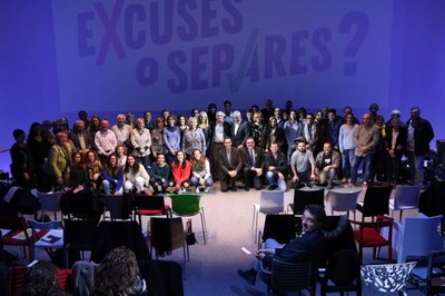 La campaña 'Excusas o reciclas' se ha presentado este lunes con la presencia de varios actores implicados (foto: Lali Álvarez).