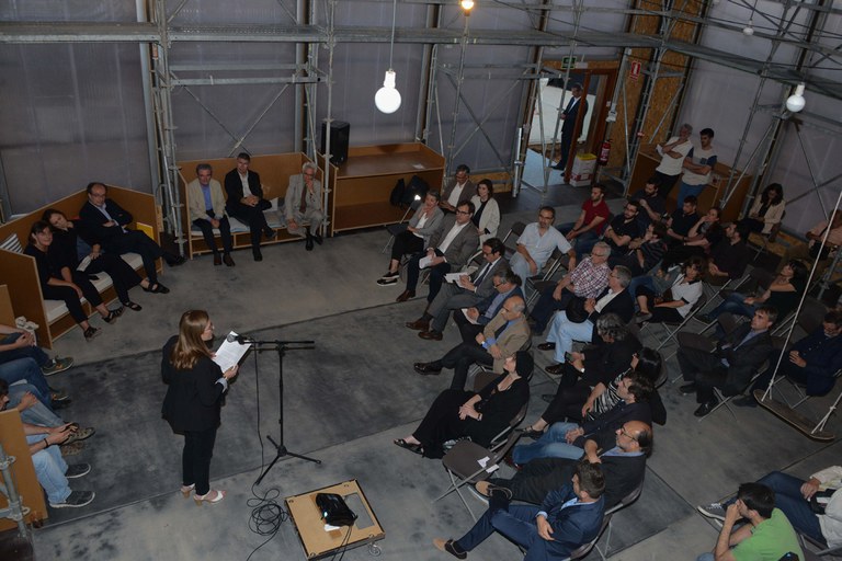 El acto preinaugural del Congreso de Arquitectura 2016 ha tenido lugar en el edificio "Ressò" de Sant Muç (foto: Localpres)