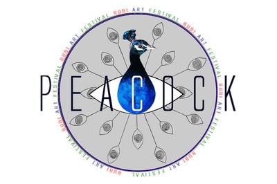 Logotipo del Peacock Rubí Art Festival.