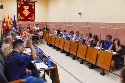 El Pleno del mes de julio (foto: Ayuntamiento de Rubí - Localpres).