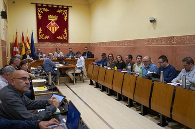 El Pleno ha debatido finalmente cuatro mociones, tras la retirada de dos propuestas de ERC y del PP (foto: Ayuntamiento de Rubí - Localpres.