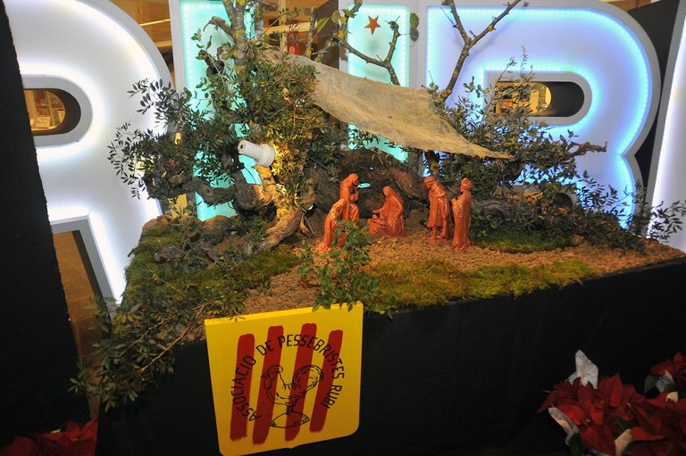 El pesebre municipal, en la Biblioteca Mestre Martí Tauler (foto: Localpres)
