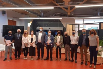 En la jornada han participado varios alcaldes y alcaldesas del Arco metropolitano, entre los que se encontraba Ana María Martínez Martínez (foto: Ayuntamiento de Mataró - Albert Canalejo).