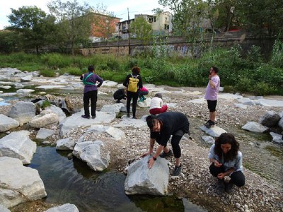 Un grupo voluntario participa en las visitas a la riera de Rubí para colaborar en la investigación ciudadana (foto: Ayuntamiento de Rubí).
