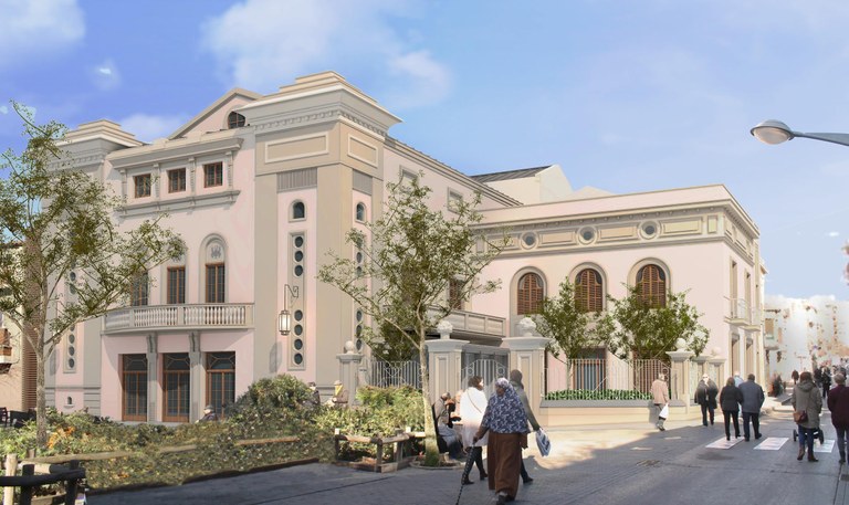 Render del exterior del Casino