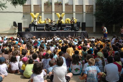 Fiesta de clausura de una edición anterior de los casals de verano.