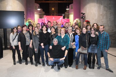 La cita ha reunido a varios profesionales y colaboradores que han formado parte de Ràdio Rubí a lo largo de estos años (foto: Ayuntamiento de Rubí - Localpres)