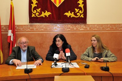 De izquierda a derecha, Josep Estalella, Carme García y Mercè Botella (foto: Localpres).