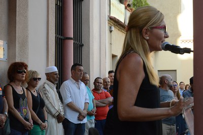 La alcaldesa, durante su intervención (foto: Localpres)