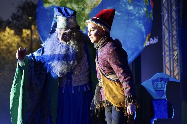 El Mago Rubisenc y Melquíades (foto: Ayuntamiento de Rubí - Localpres)