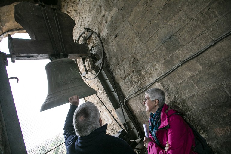 Como en otras ediciones, se ha podido volver a visitar el reloj del campanario de la iglesia de Sant Pere (foto: Ayuntamiento - Lali Puig)