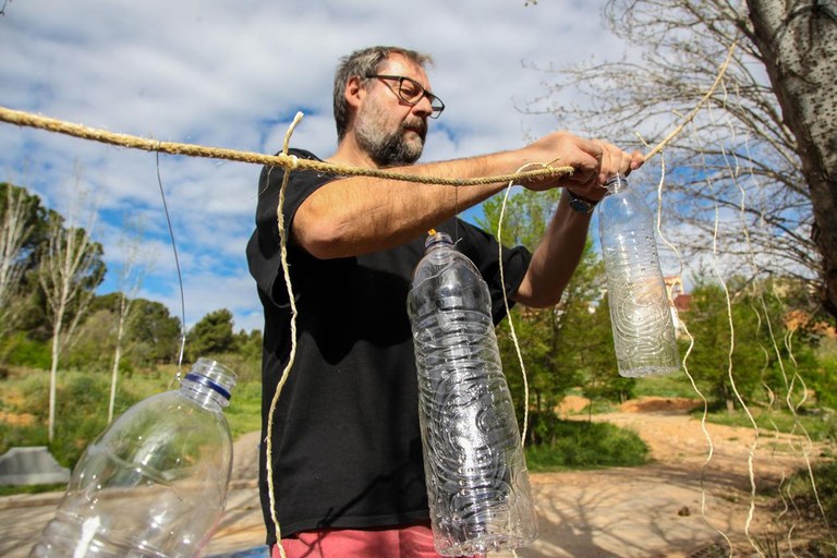 Pep Borràs ha sido uno de los artistas locales que ha participado en "Art Natura" (foto: Localpres)