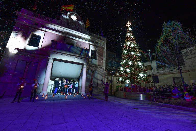 Encendido del alumbrado de Navidad (foto: Ayuntamiento de Rubí - Localpres)