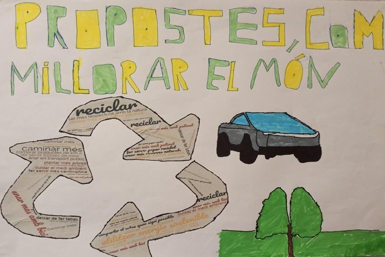 Cartel de la clase río Llobregat ─ 5º A de la Escuela Rivo Rubeo