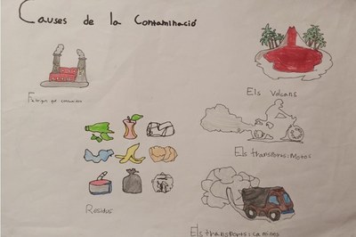 Cartel de la clase río Llobregat ─ 5º A de la Escuela Rivo Rubeo.